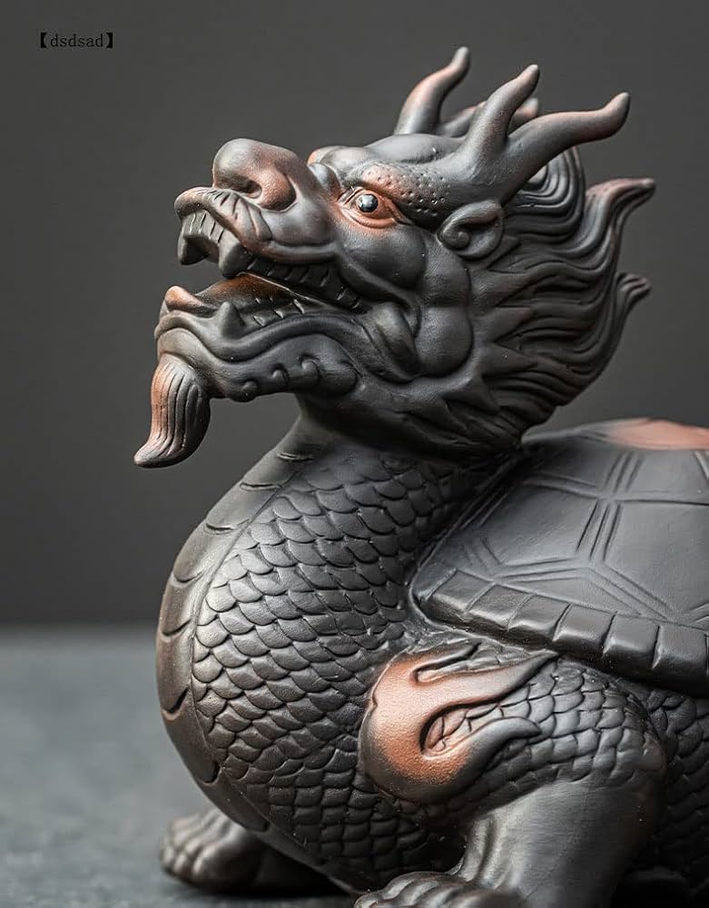 高品質 マダガスカル産 龍亀（ロングイ）置物490g 高品質 マダガスカル産 龍亀（ロングイ）置物490g